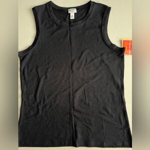 🖤🐈‍⬛ISAAC MIZRAHI Black Sleeveless Top NWT